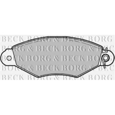 BBP1622 BORG & BECK Комплект тормозных колодок, дисковый тормоз