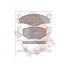 RB0459 R BRAKE Комплект тормозных колодок, дисковый тормоз