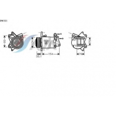 DNK321 AVA Компрессор, кондиционер