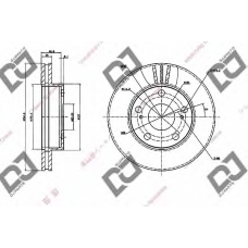 BD1968 DJ PARTS Тормозной диск