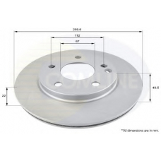ADC1605V COMLINE Тормозной диск
