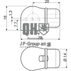 3381202009 Jp Group Газовая пружина, крышка багажник