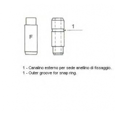 01-1956 METELLI Направляющая втулка клапана