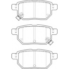 FD7500A NECTO Комплект тормозных колодок, дисковый тормоз