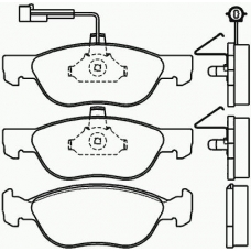 P 23 070 BREMBO Комплект тормозных колодок, дисковый тормоз