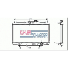 0105601 KUHLER SCHNEIDER Радиатор, охлаждение двигател