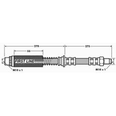 FBH7183 FIRST LINE Тормозной шланг