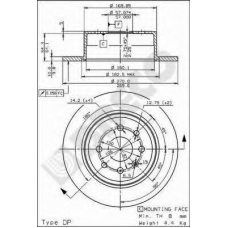 BS 7540 BRECO Тормозной диск