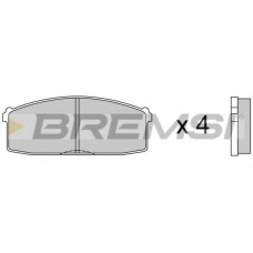 BP2237 BREMSI Комплект тормозных колодок, дисковый тормоз