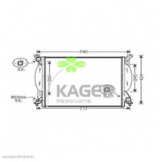 31-1629 KAGER Радиатор, охлаждение двигателя
