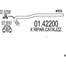 01.42200 MTS Труба выхлопного газа