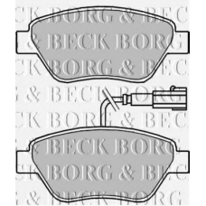 BBP2243 BORG & BECK Комплект тормозных колодок, дисковый тормоз