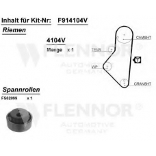 F914104V FLENNOR Комплект ремня грм