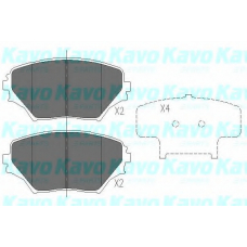 KBP-9011 KAVO PARTS Комплект тормозных колодок, дисковый тормоз