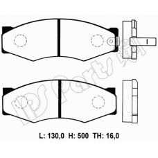 IBD-1133 IPS Parts Комплект тормозных колодок, дисковый тормоз