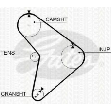 8645 5307 TRISCAN Ремень ГРМ