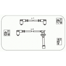 JP143 JANMOR Комплект проводов зажигания