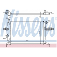 63005A NISSENS Радиатор, охлаждение двигателя
