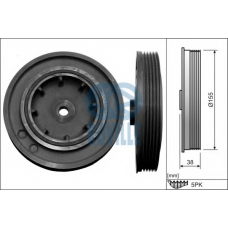 515507 RUVILLE Ременный шкив, коленчатый вал