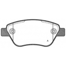 BPA0858.30 OPEN PARTS Комплект тормозных колодок, дисковый тормоз