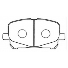 AKD-1448 ASVA Комплект тормозных колодок, дисковый тормоз