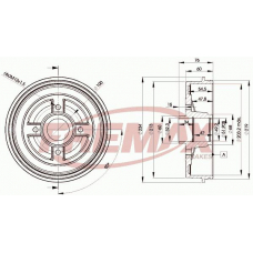 BD-9322 FREMAX Тормозной барабан