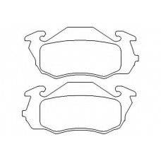 MDB2021 MINTEX Комплект тормозных колодок, дисковый тормоз