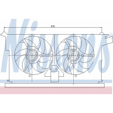 85082 NISSENS Вентилятор, охлаждение двигателя