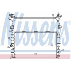 63087A NISSENS Радиатор, охлаждение двигателя