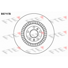 BS7117B FTE Тормозной диск