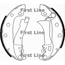 FBS145 FIRST LINE Комплект тормозных колодок