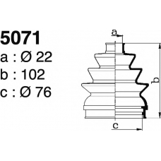 5071 DEPA Комплект пылника, приводной вал