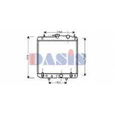 360017N AKS DASIS Радиатор, охлаждение двигателя