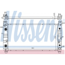 69091 NISSENS Радиатор, охлаждение двигателя