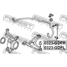 0323-GDFL FEBEST Тяга / стойка, стабилизатор