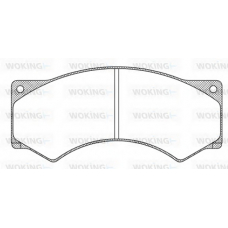 JSA 3773.00 WOKING Комплект тормозных колодок, дисковый тормоз