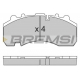 BP7314 BREMSI Комплект тормозных колодок, дисковый тормоз