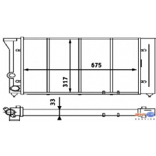 8MK 376 714-561 HELLA Радиатор, охлаждение двигателя