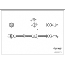 19033579 CORTECO Тормозной шланг
