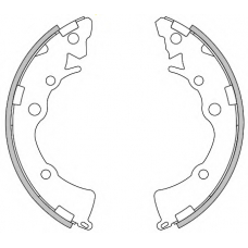 Z4271.00 WOKING Комплект тормозных колодок