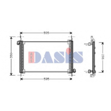 082380N AKS DASIS Конденсатор, кондиционер