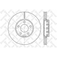 6020-4743V-SX STELLOX Тормозной диск