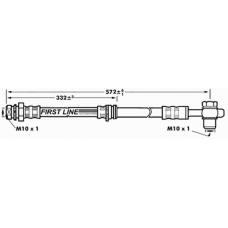 FBH6897 FIRST LINE Тормозной шланг