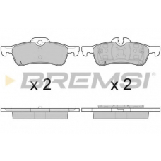 BP3075 BREMSI Комплект тормозных колодок, дисковый тормоз