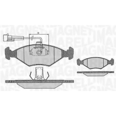 363916060234 MAGNETI MARELLI Комплект тормозных колодок, дисковый тормоз