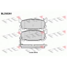 BL2502A1 FTE Комплект тормозных колодок, дисковый тормоз