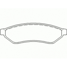 P 10 008 BREMBO Комплект тормозных колодок, дисковый тормоз