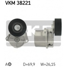 VKM 38221 SKF Натяжной ролик, поликлиновой  ремень
