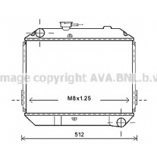 DN2363 AVA Радиатор, охлаждение двигателя