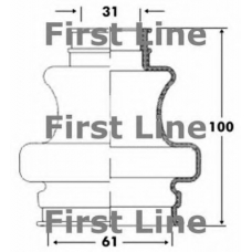 FCB6092 FIRST LINE Пыльник, приводной вал